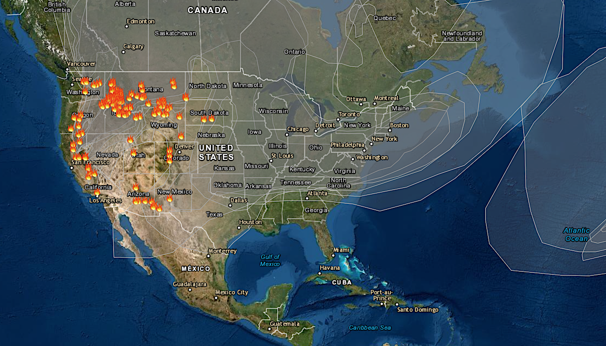 wildfire smoke map