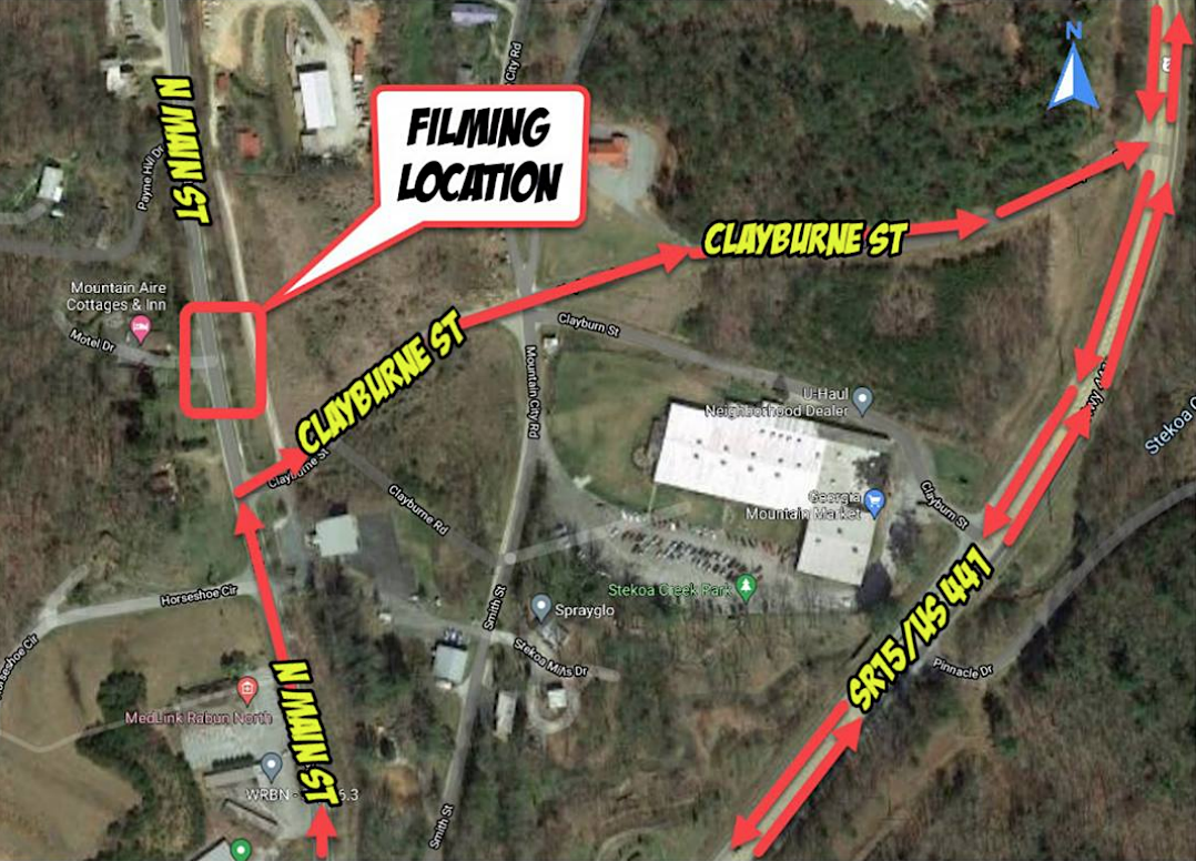 Netflix filming in Clayton