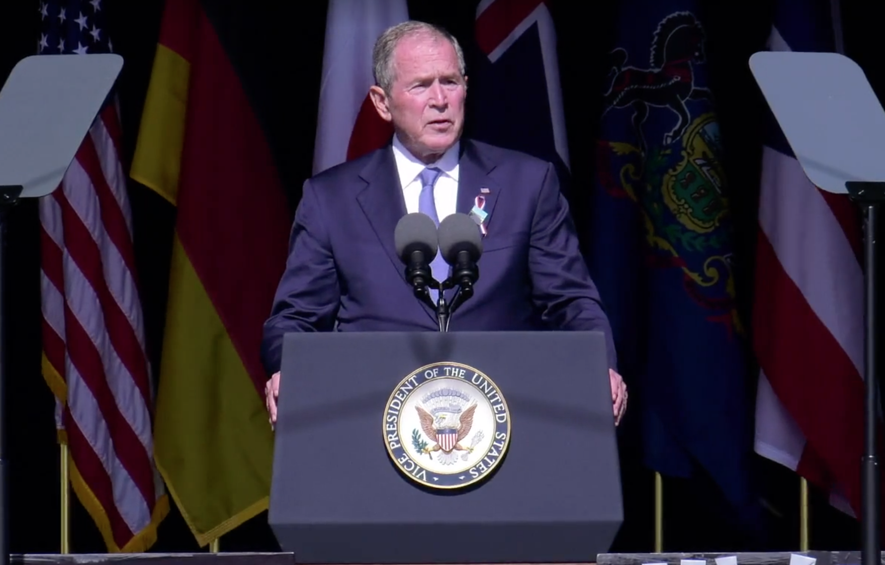 Bush speaks at 911 20th anniversary observance