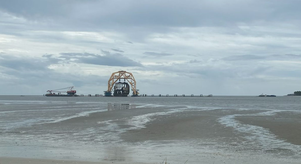 Golden Ray wreck fished out of St. Simons Sound