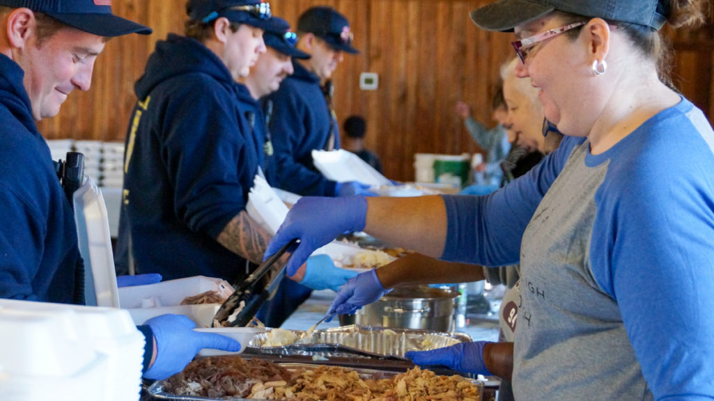 Volunteers serve up hot meal, warm fellowship in Cornelia