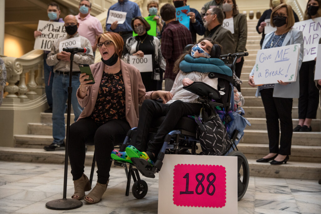 Disability protest