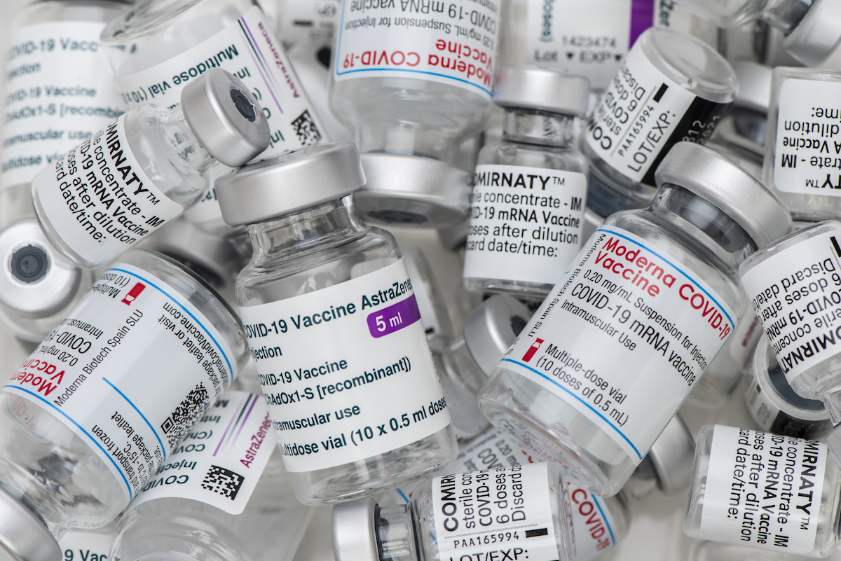 COVID-19 vaccine vials