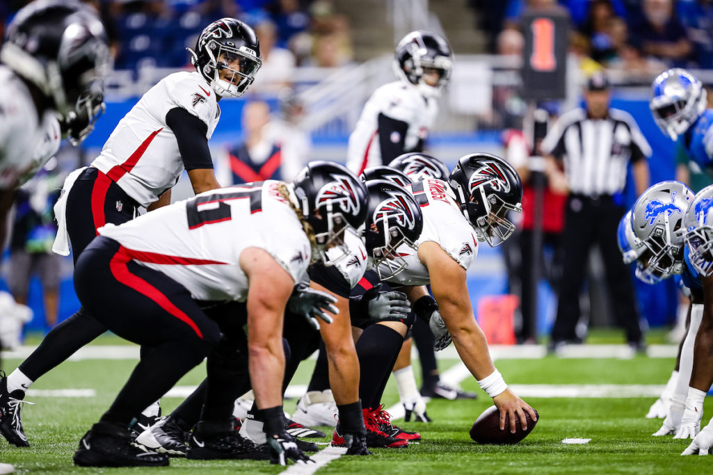 Ridder leads Falcons to late victory over Lions 27-23