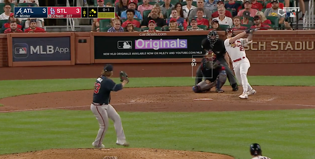 O’Neill’s 3-run HR in 8th lifts Cardinals over Braves 6-3