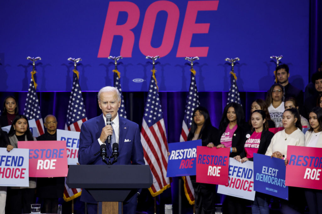 Biden vows abortion legislation as top priority next year
