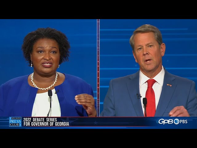 At Georgia debate, Abrams and Kemp clash on abortion, crime