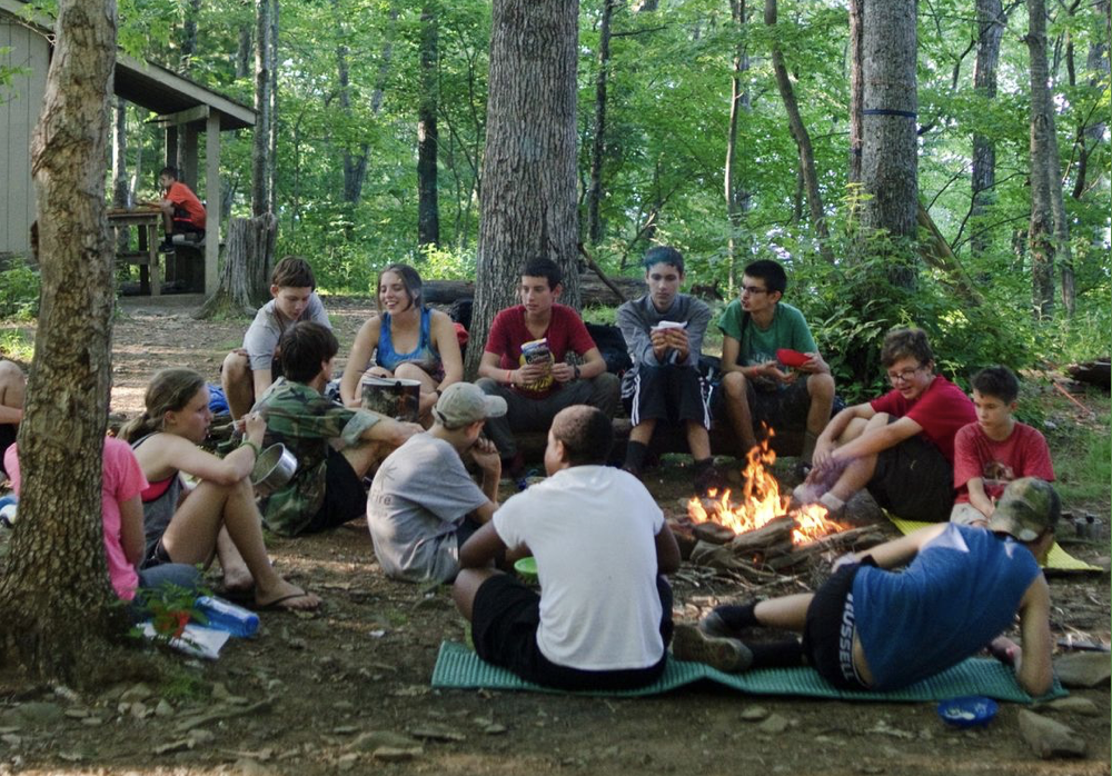 Camp Toccoa campfire