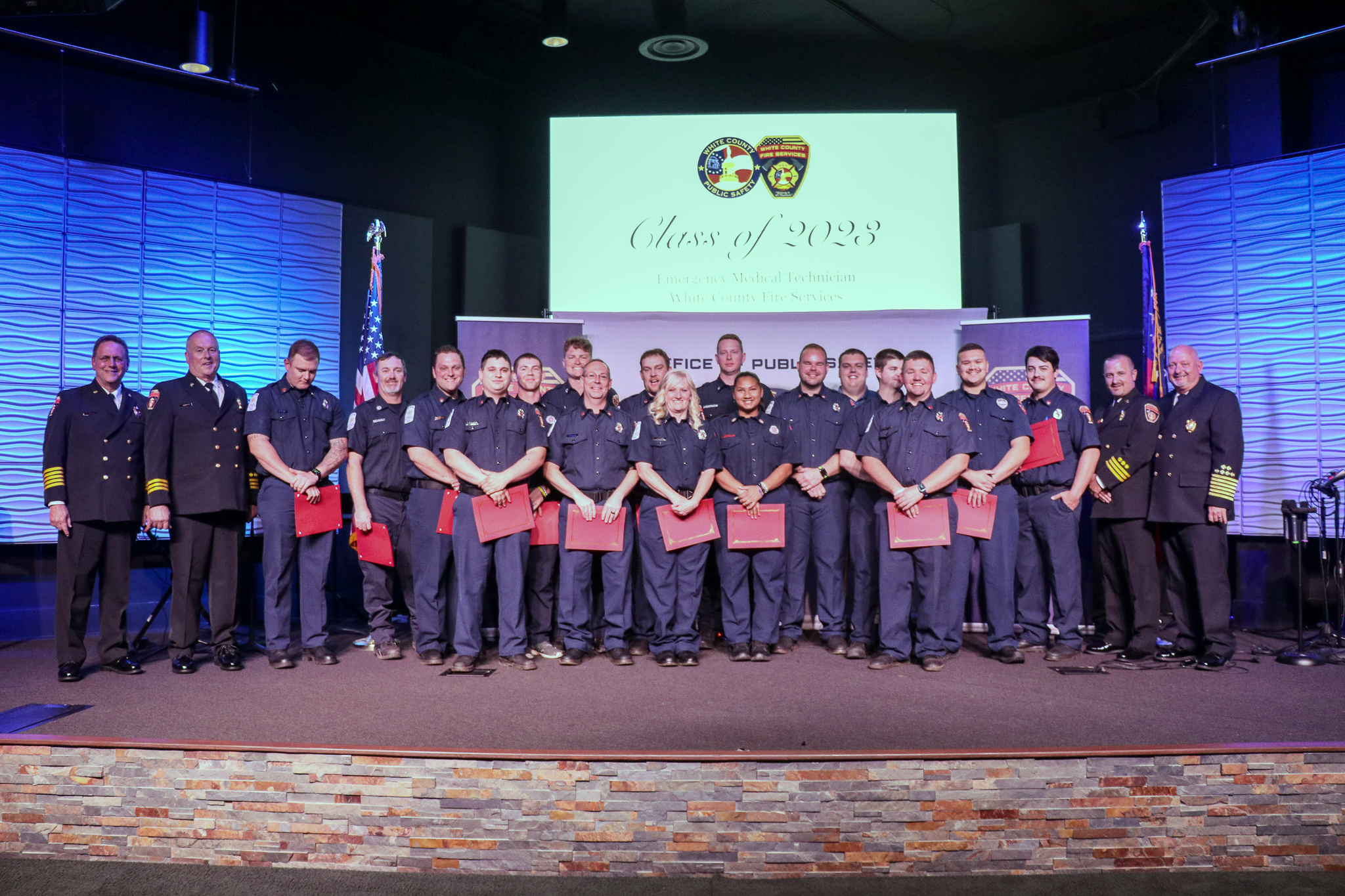 EMT graduation class