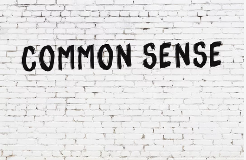the writing's on the wall - common sense