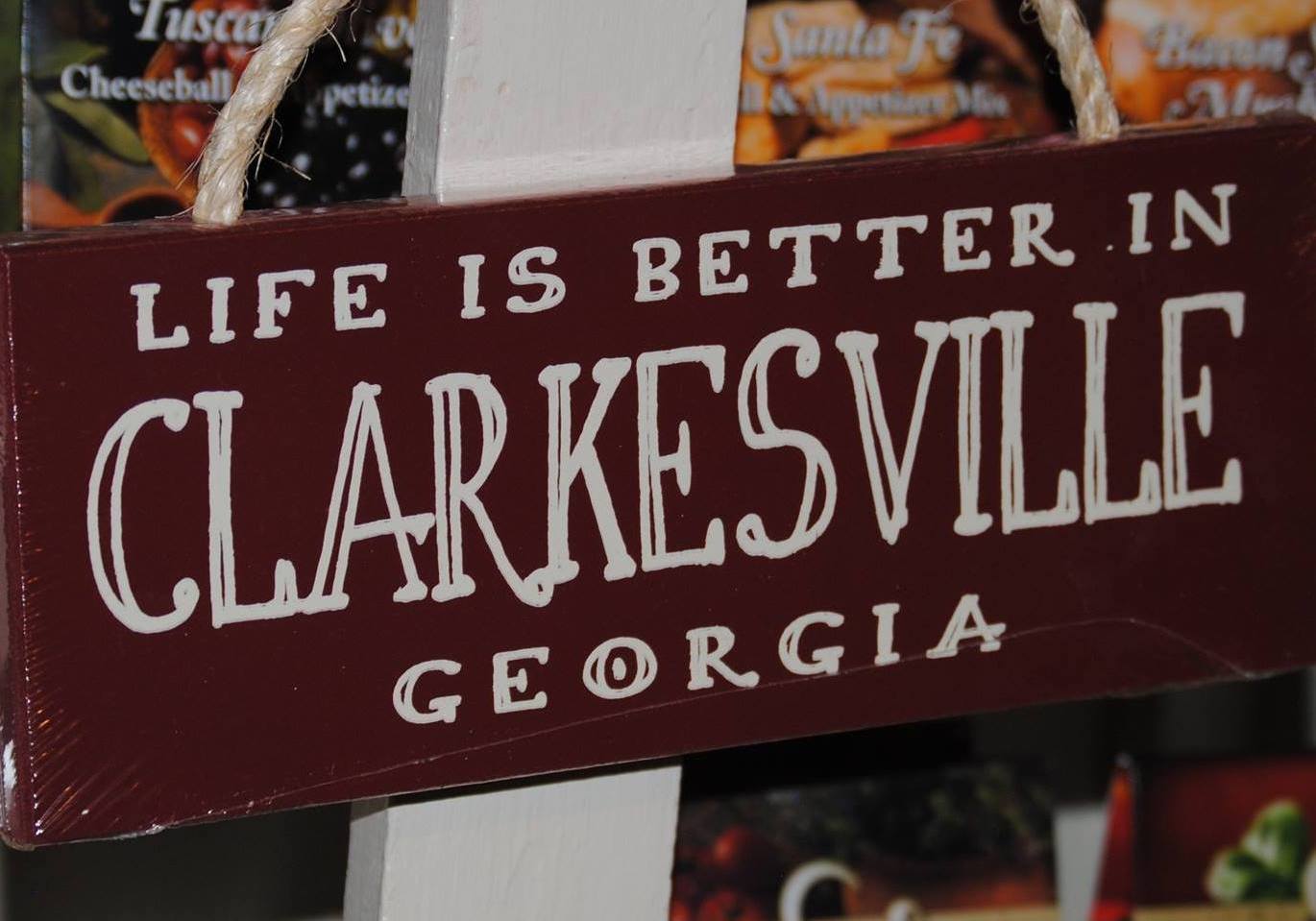 Clarkesville 'Life is Better' sign