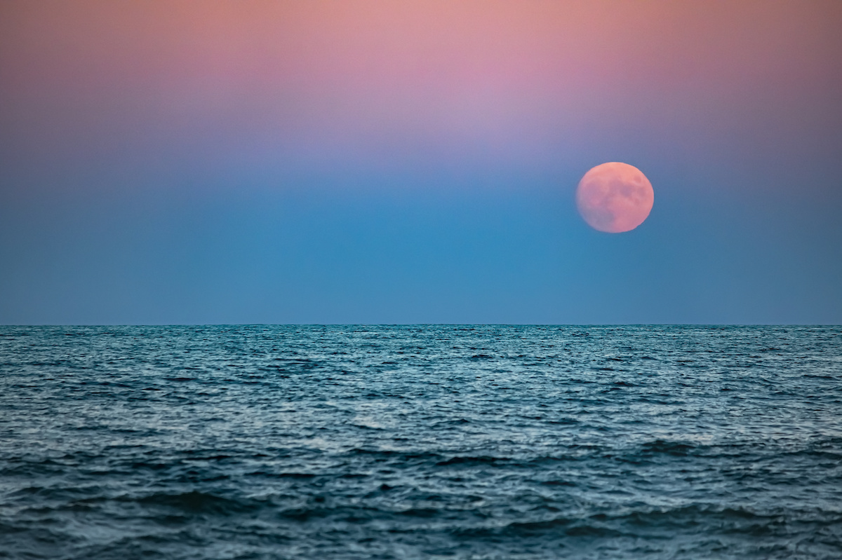 Moon Over the Sea