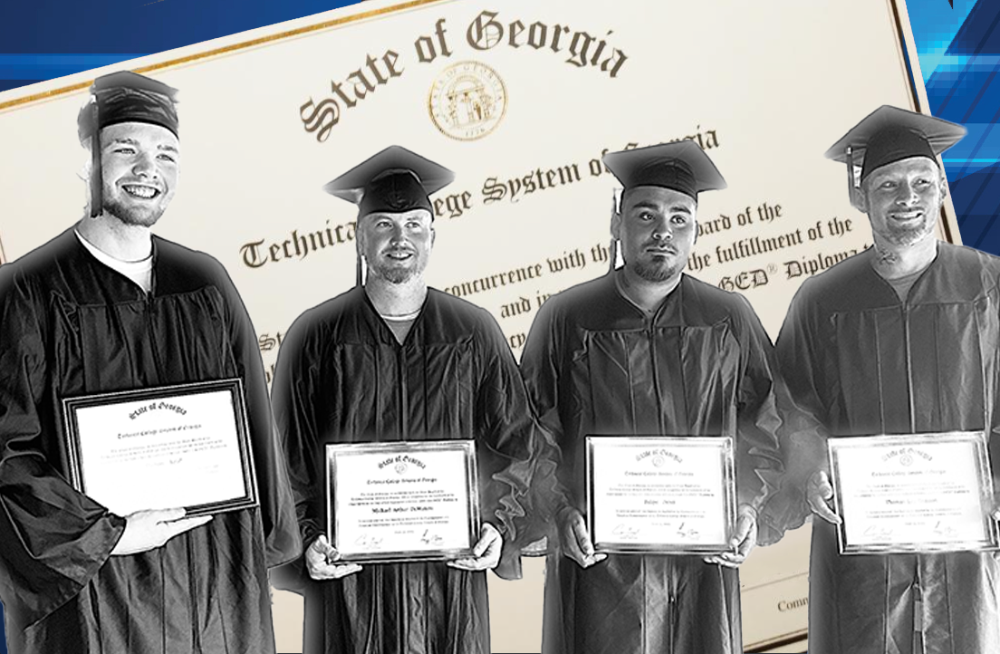Banks County Jail GED graduates
