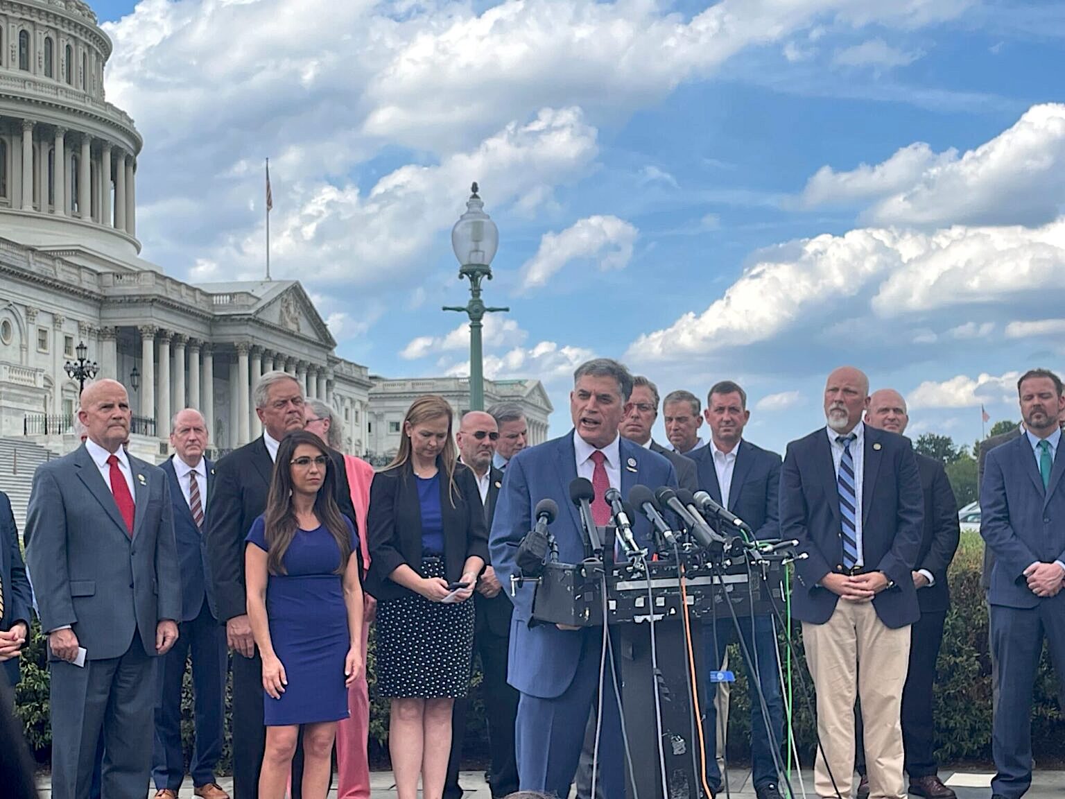 Rep. Andrew clyde and Freedom Caucus members