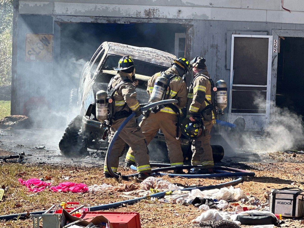 Sutton Road truck fire