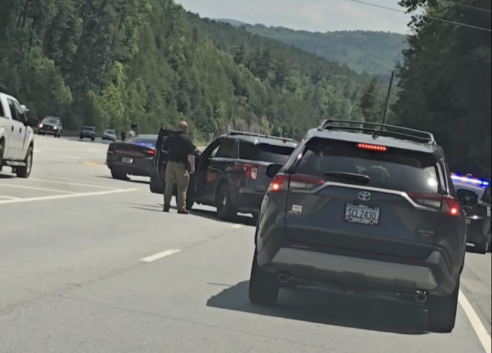 traffic stop on Hwy. 441