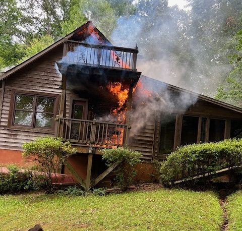 Old HK Wagon Road fire