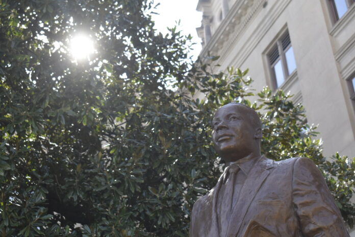A statue of Martin Luther King Jr. at the Georgia state Capitol