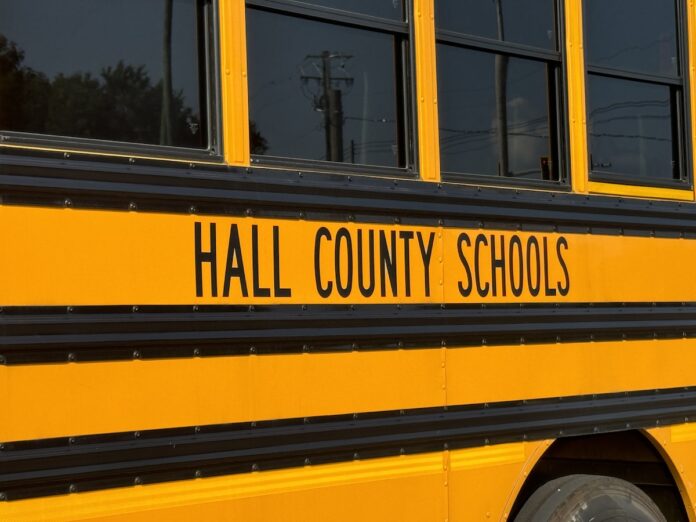 Hall County school bus10