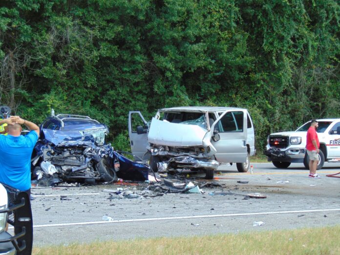U.S. 301 wreck in Evans County