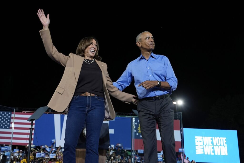 Obama, Springsteen boost Harris as she warns of ‘brutally serious’ consequences if Trump wins
