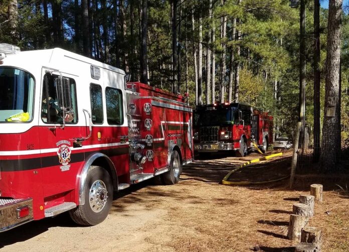 Riverbend Road brush fire