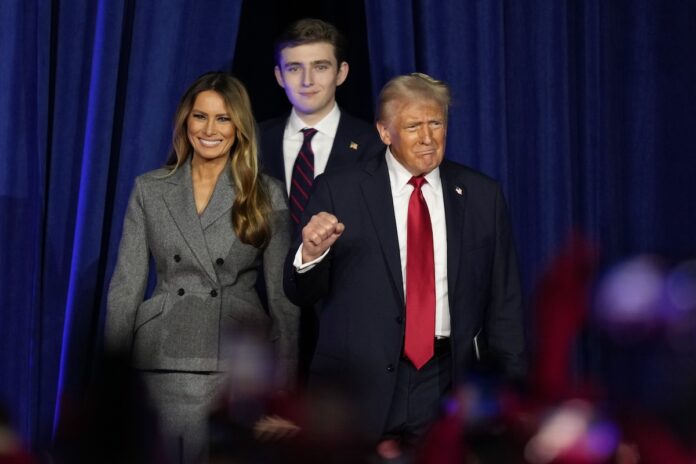 Donald TrumpMelania TrumoBarron Trump