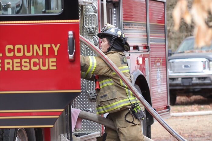 Hall County Fire Rescue firefighter