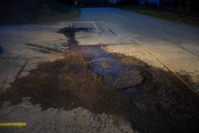 Demorest water leak repair area