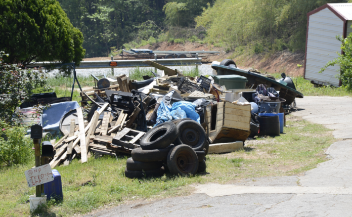 Junk in Baldwin-5 clean-up day