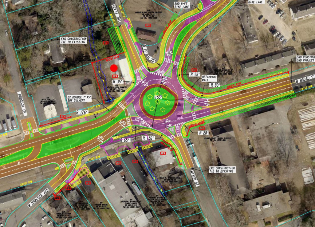 West Broad/West Hancock roundabout finally moves forward after vote postponed