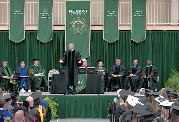 Doug Collins speaks at Piedmont University