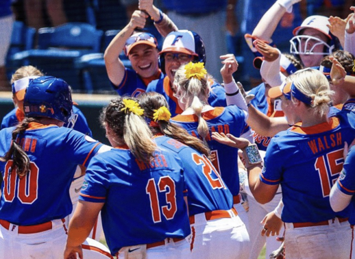 Gators celebrate Game 1 win
