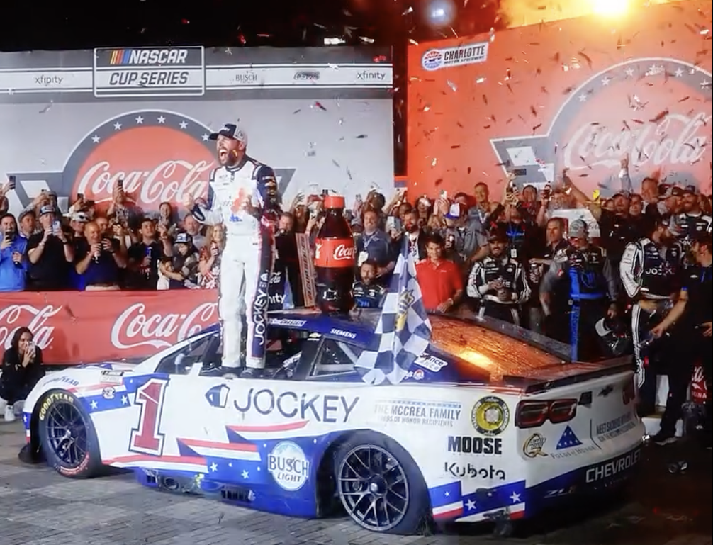 Ross Chastain goes from worst to 1st to win NASCAR’s Coca-Cola 600