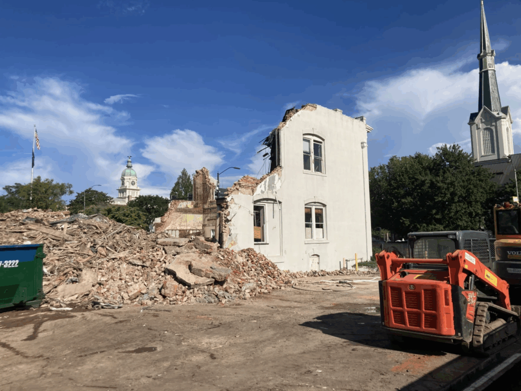 100-year-old Saye building demolished