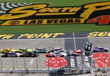 Denny Hamlin charges to emotional 60th Cup win at Las Vegas