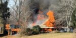 Intense residential fire burns multiple structures north of Toccoa