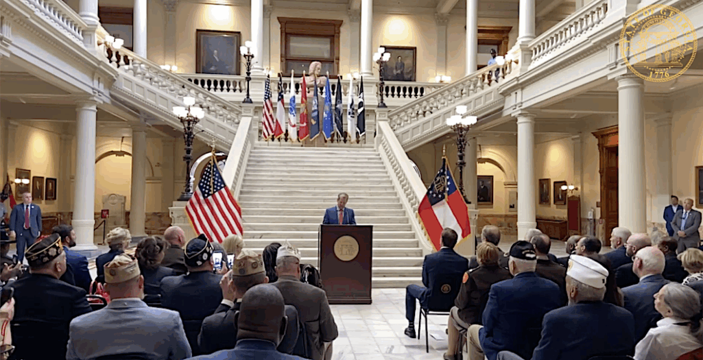 Kemp honors service members at Veterans Day ceremony