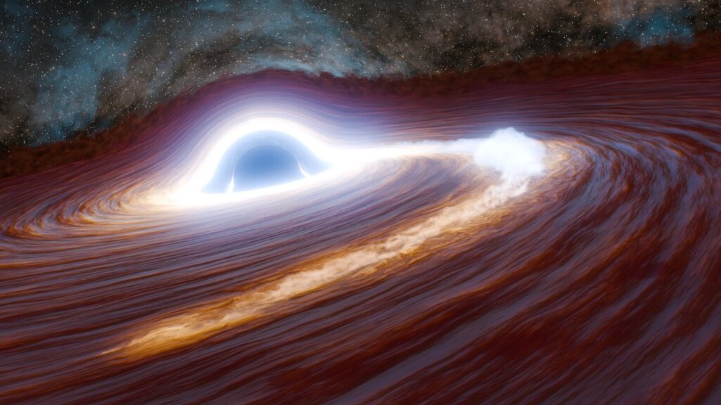 Scientists spot the brightest flare yet from a supermassive black hole