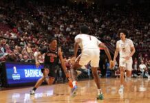 Jeremiah Wilkinson scores 22 as Georgia beats Florida State, 107-73