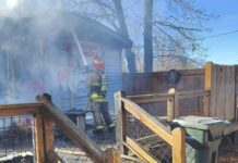 Mobile home damaged by fire; family cat rescued and treated