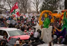 Anti-ICE protesters assemble across the US after shootings in Minneapolis and Portland