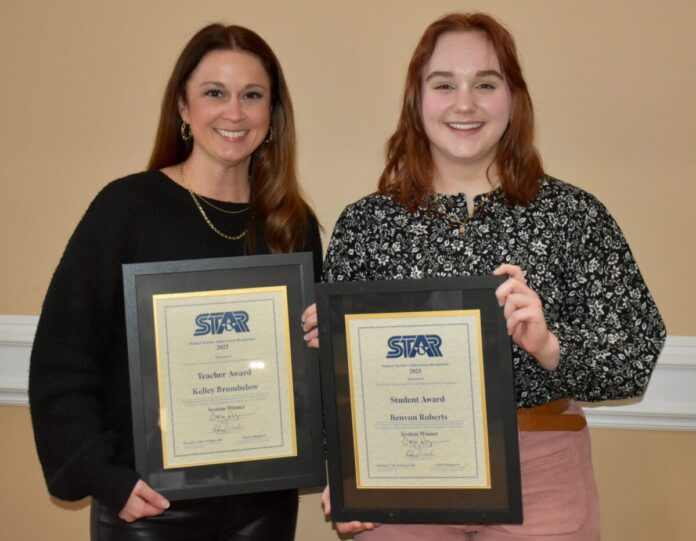 Benvon Roberts and Kelley Brumbelow FBHS STAR (1)